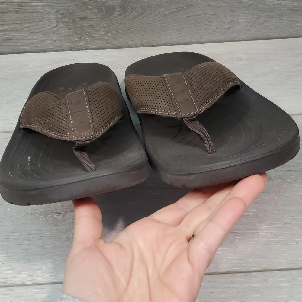 Crocs Mens Comfort Outdoor Rubber Thong Sandals Flats shoes sz 12